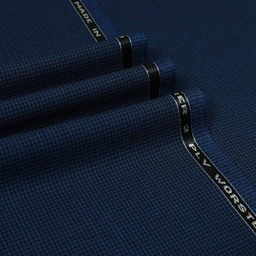 [352520] BLUE, BLACK HOUNDSTOOTH