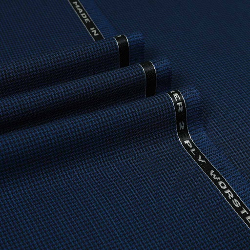 [352520] BLUE, BLACK HOUNDSTOOTH (ST# 27019)
