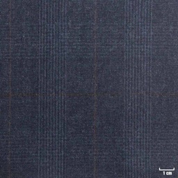 [228219] DARK BLUE, BROWN CHECKS