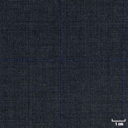 [213119] DARK GREY, BLUE CHECKS