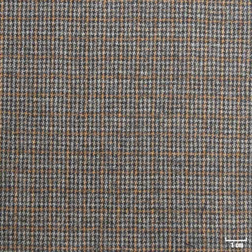 [823411] GREY, ORANGE CHECKS