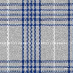 [451321] GREY, BIG BLUE_WHITE CHECKS