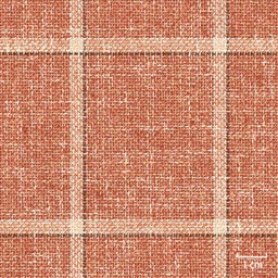 [451425] BURGUNDY, BIG CHECKS