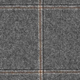 [319014] GREY, BIG ORANGE CHECKS (DR# 70114)