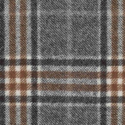 [319015] GREY, BIG ORANGE CHECKS (DR# 70115)