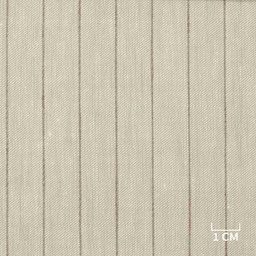 [823025] OFF WHITE, LIGHT BROWN STRIPES