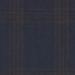 [319604] BLUE, BIG BROWN CHECKS (DR# 50404)