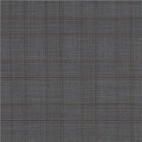 [610110] GREY,BROWN CHECKS (102/10)
