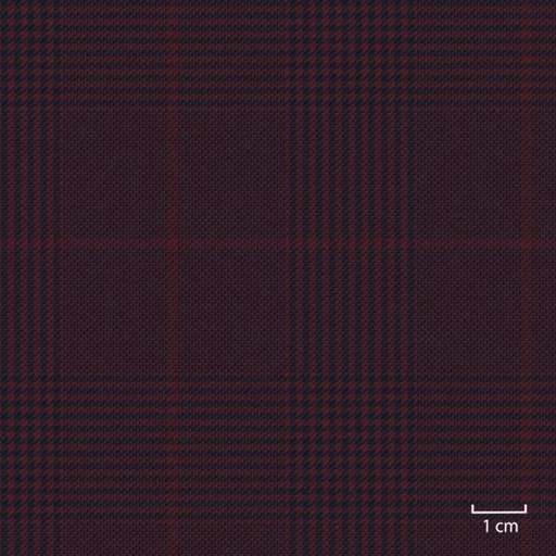 [451647] BURGUNDY,BLUE CHECKS