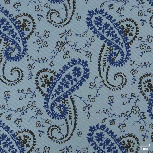 [823945] LIGHT BLUE, BLACK/BLUE FLOWER