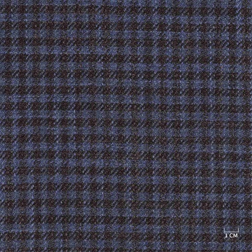 [610210] BLUE, BROWN HOUNDSTOOTH (100/10)
