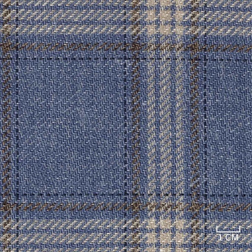 [320843] BLUE, BROWN CHECKS