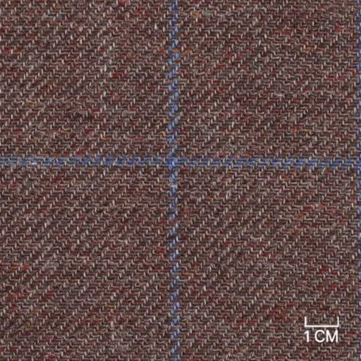 [610525] DARK BROWN, BLUE CHECKS (106/25)