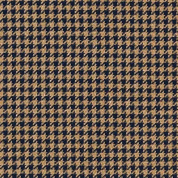[660234] DARK BLUE, BROWN HOUNDSTOOTH