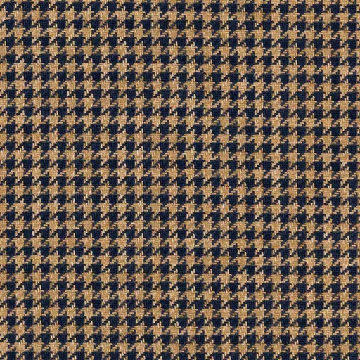 [660234] DARK BLUE, BROWN HOUNDSTOOTH